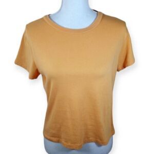 FOREVER 21 ORANGE TEE-SHIRT SZ.M EUC.